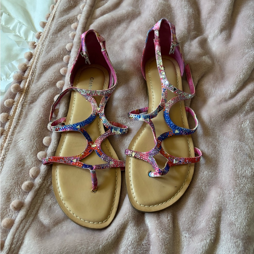 Gianni sparkle sandals.
